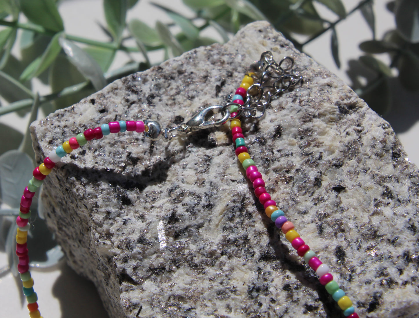 Bunte Kette rocailles