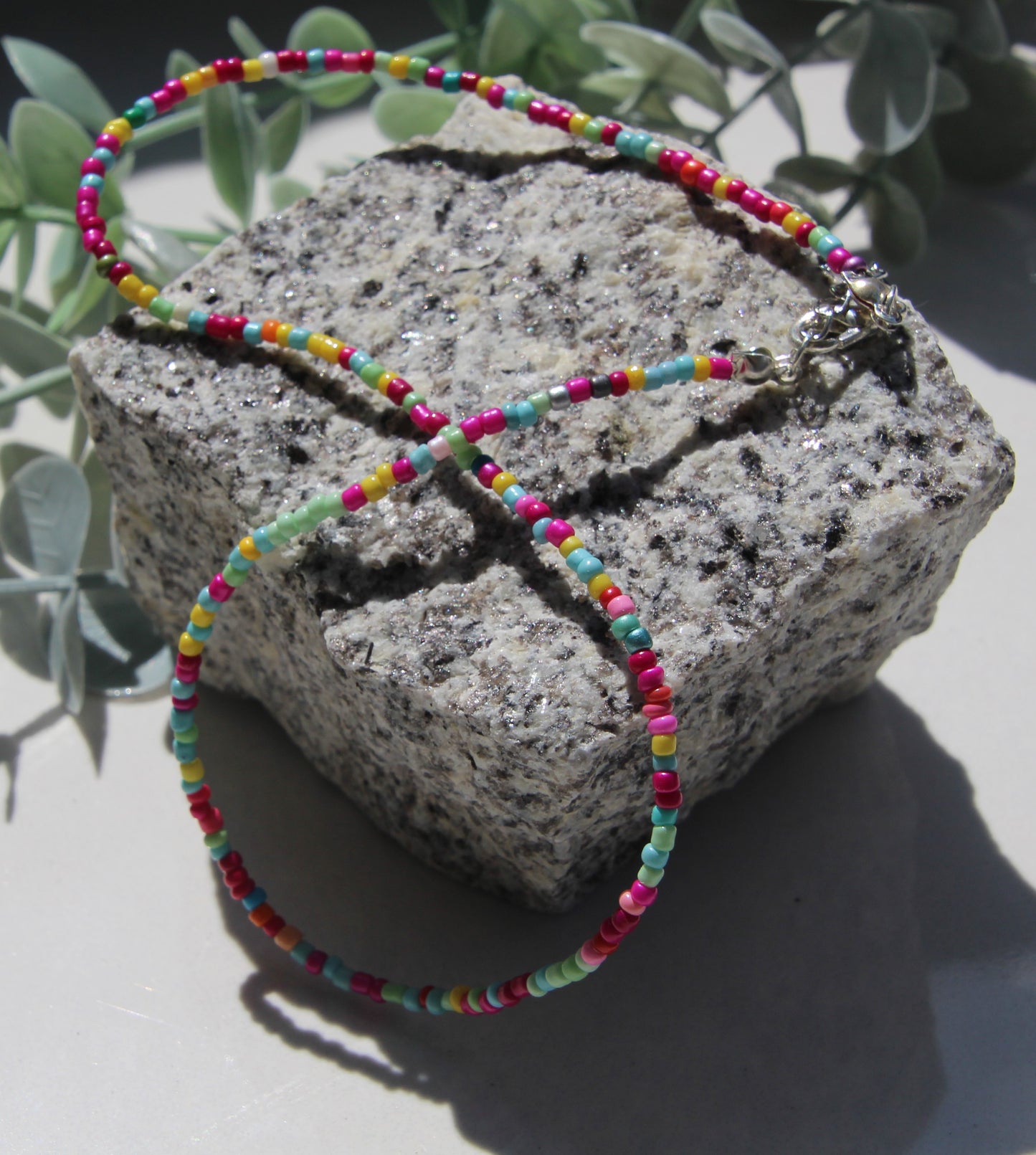 Bunte Kette rocailles