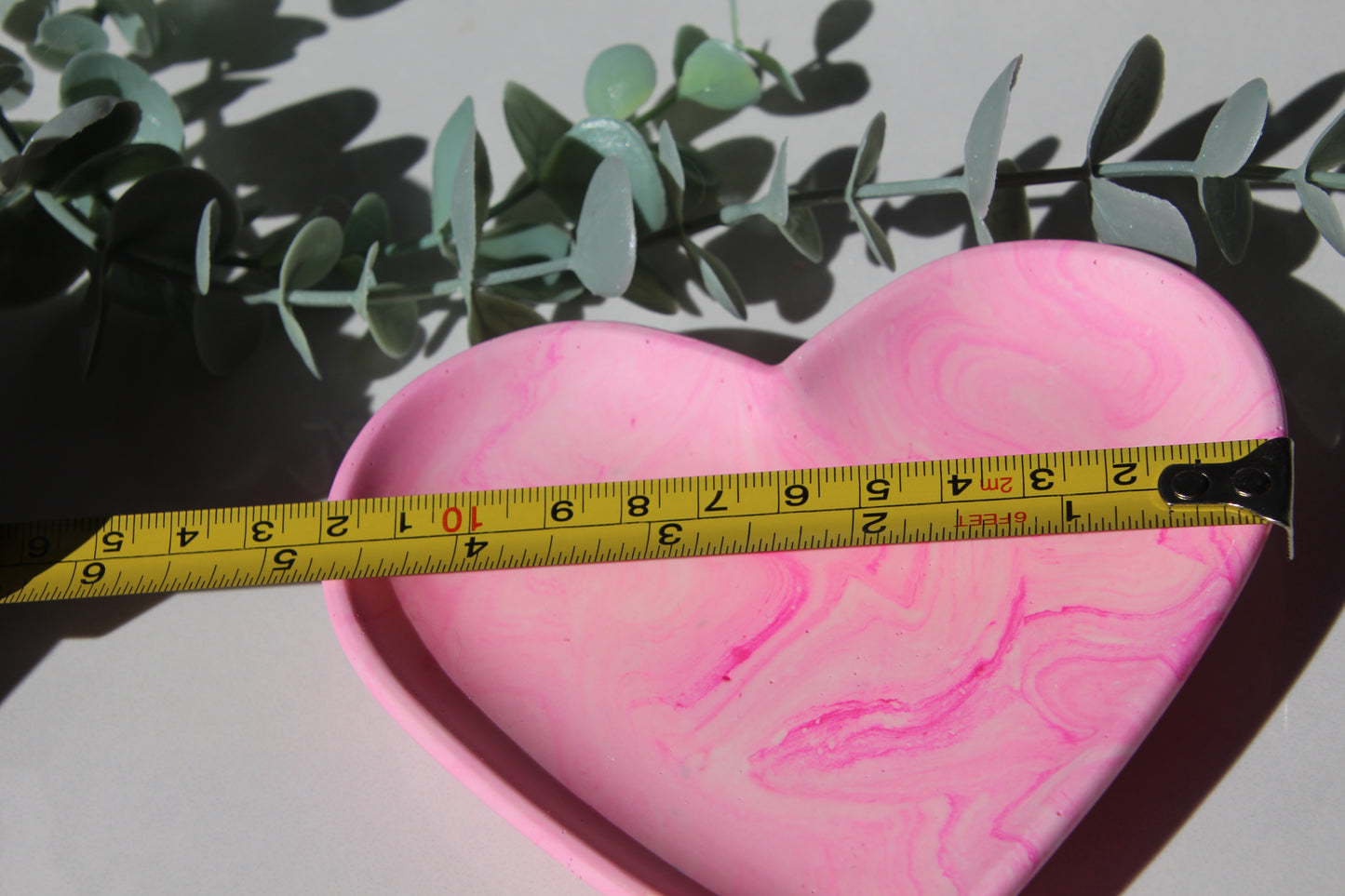 Schale "Herz" Marmor Pink