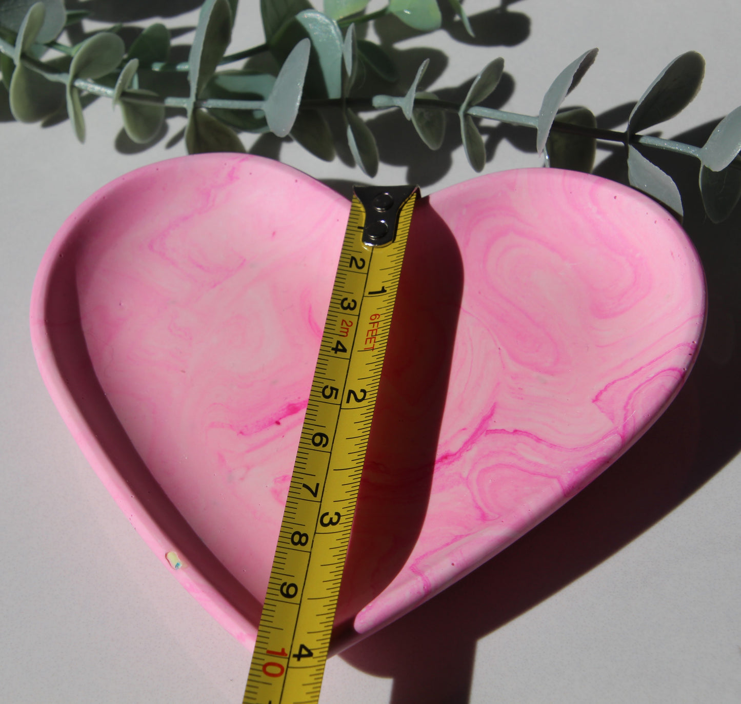 Schale "Herz" Marmor Pink