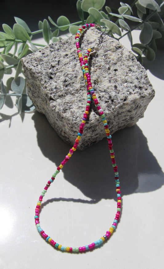 Bunte Kette rocailles