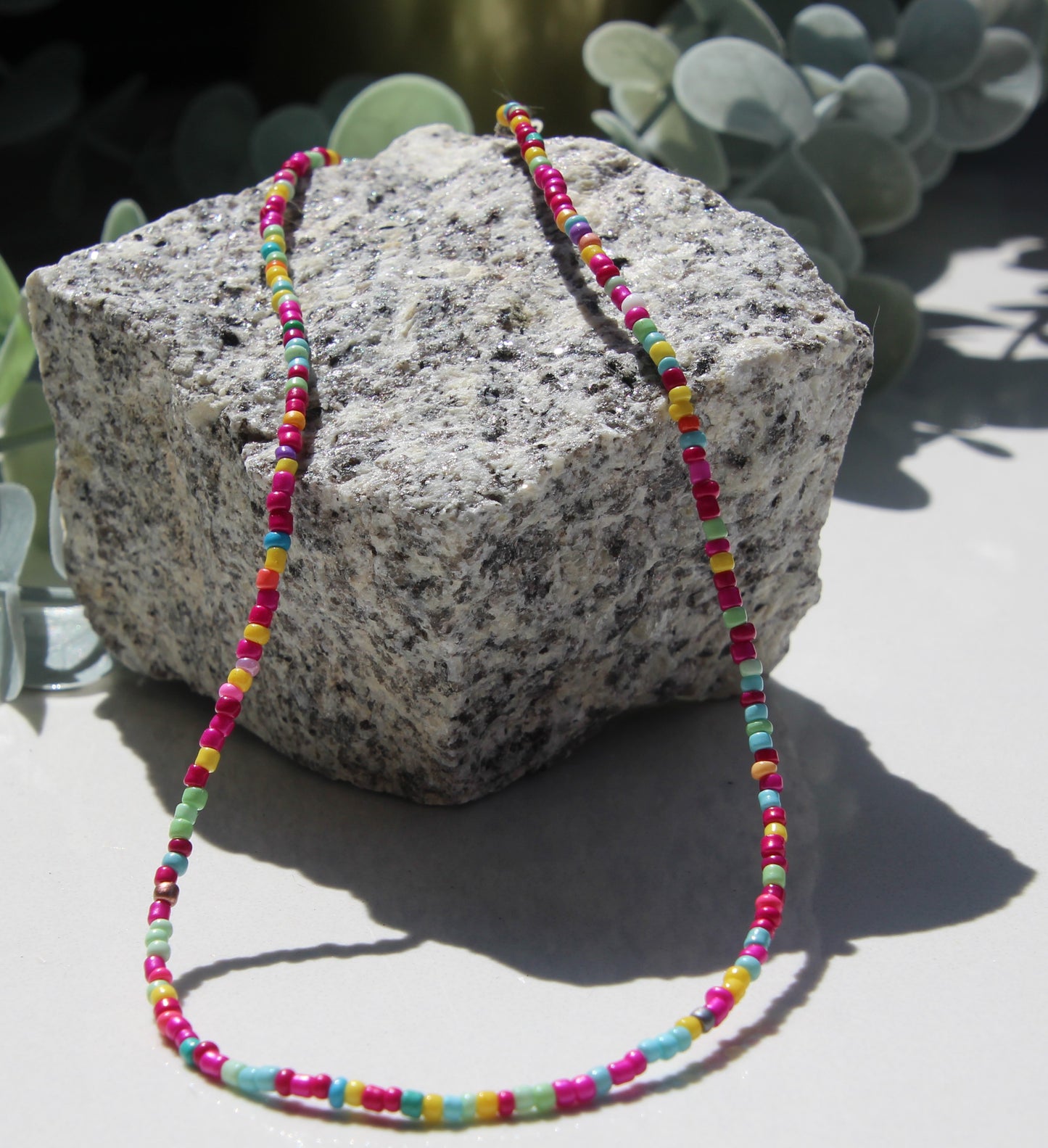 Bunte Kette rocailles